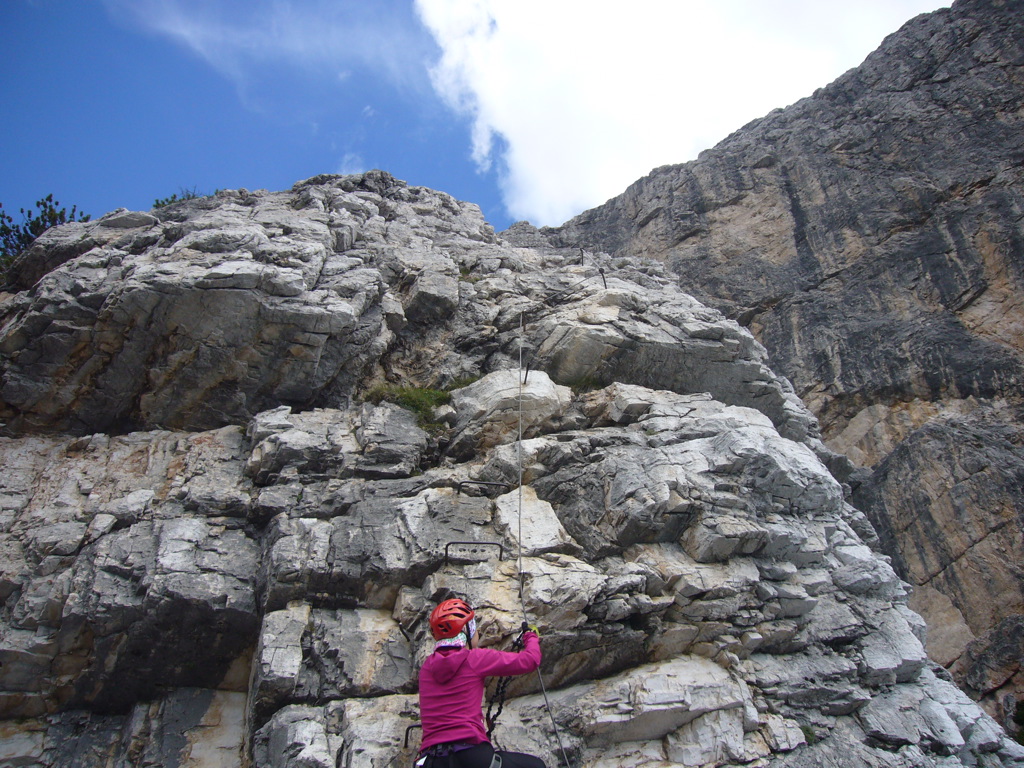 Sulla ferrata Strobel